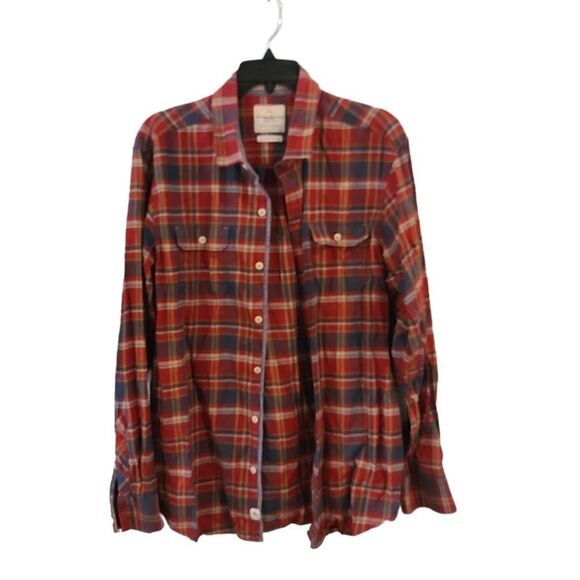 Tommy Bahama Island Modern Fit button down casual plaid shirt - Large - 0024 - Picture 1 of 3